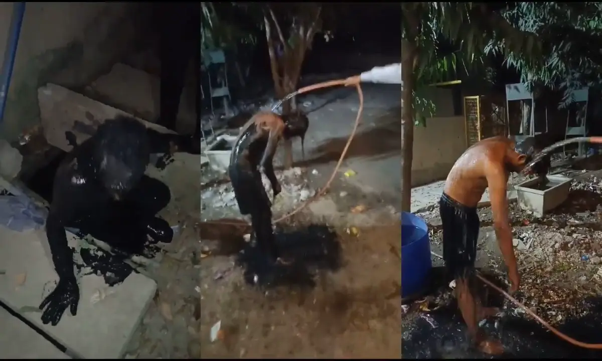 man rescued from drainage near arihant arden