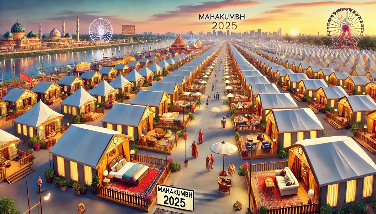 mahakumbh 2025 luxury tent city preparations